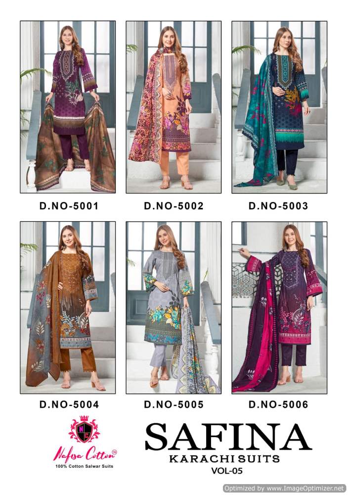 Safina Vol 5 Karchi Cotton Dress Material Wholesale Clothing Suppliers In India
